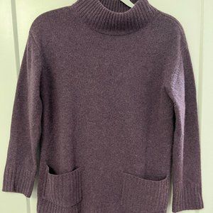 Purple 100% Cashmere Turtleneck Sweater - The Cashmere Project - Size Small